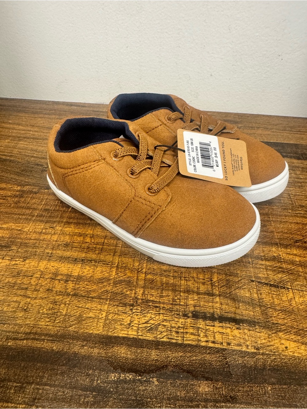 Lucky Brand Kids Tan Lace-Up Sneakers